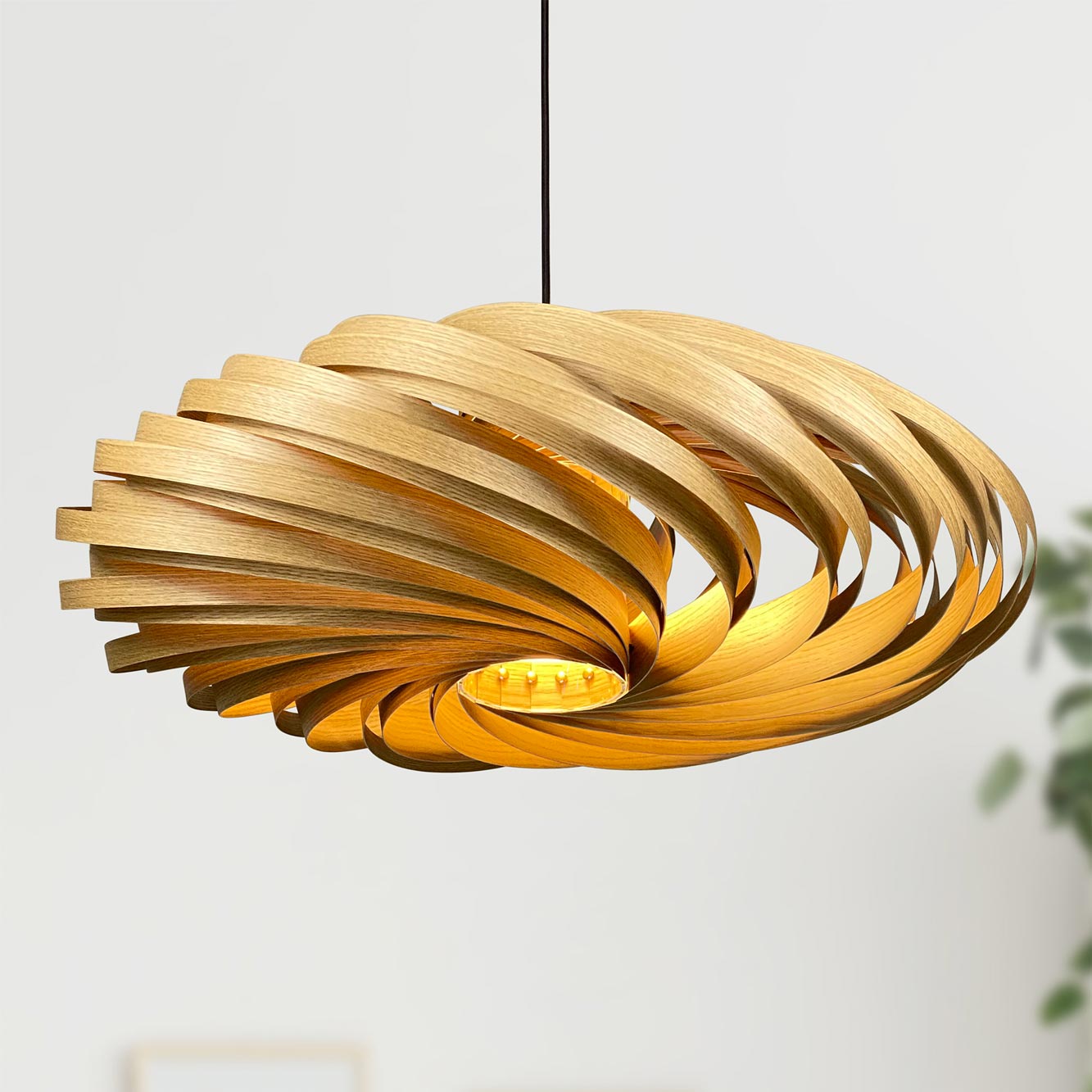 Veneria Pendant lamp Ø70 cm Oak Gofurnit
