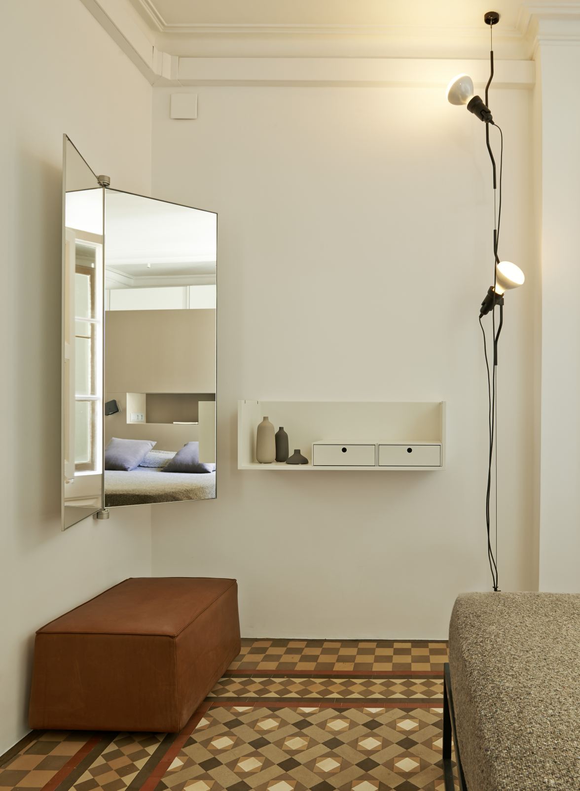 Parentesi Lamp with switch Flos Red