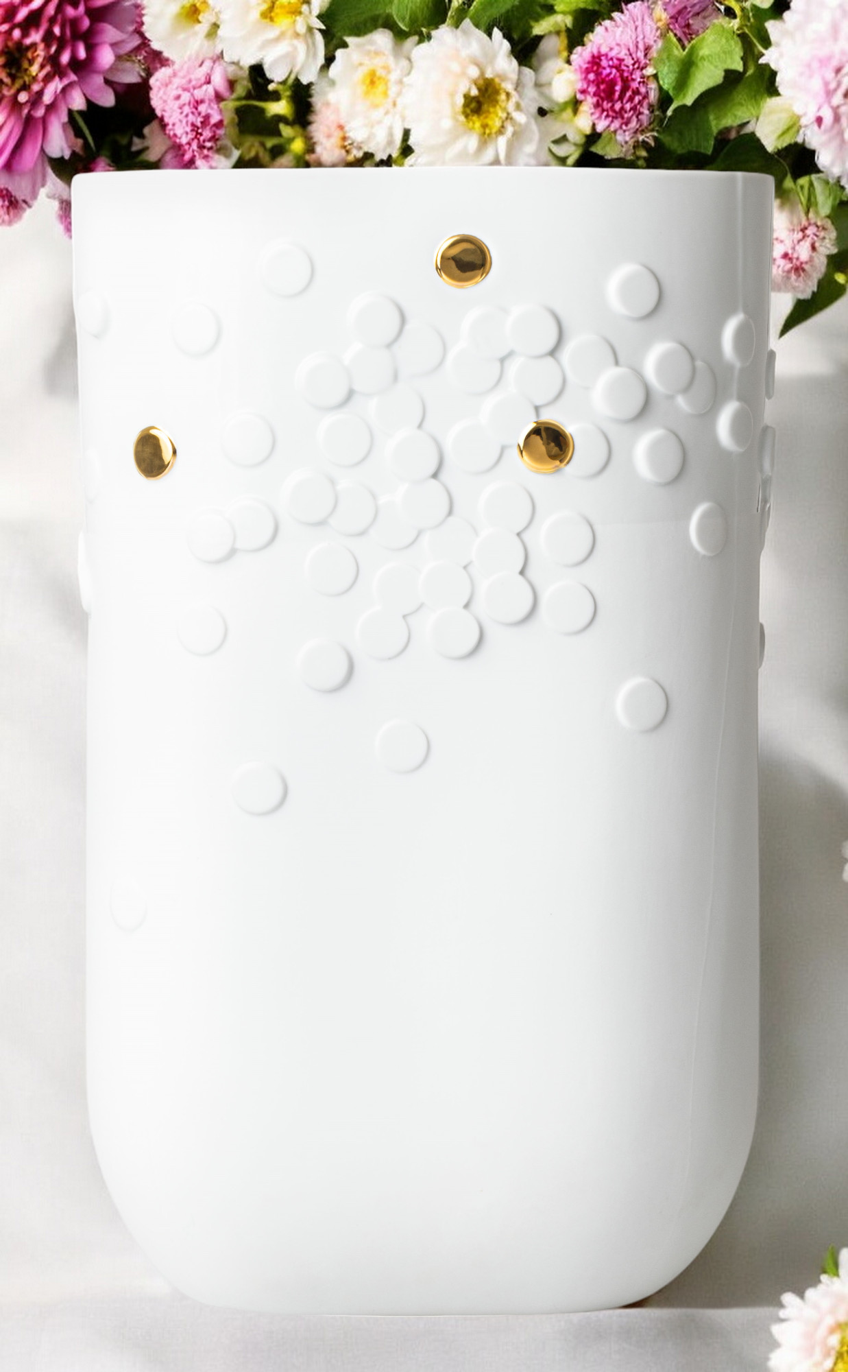 Golden dot vase Floor vase Räder