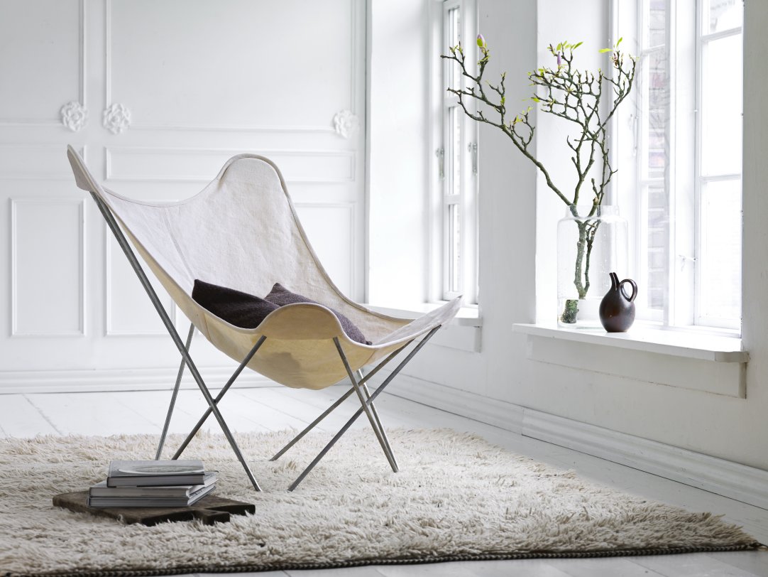 Canvas Mariposa Butterfly Chair Cuero black / black