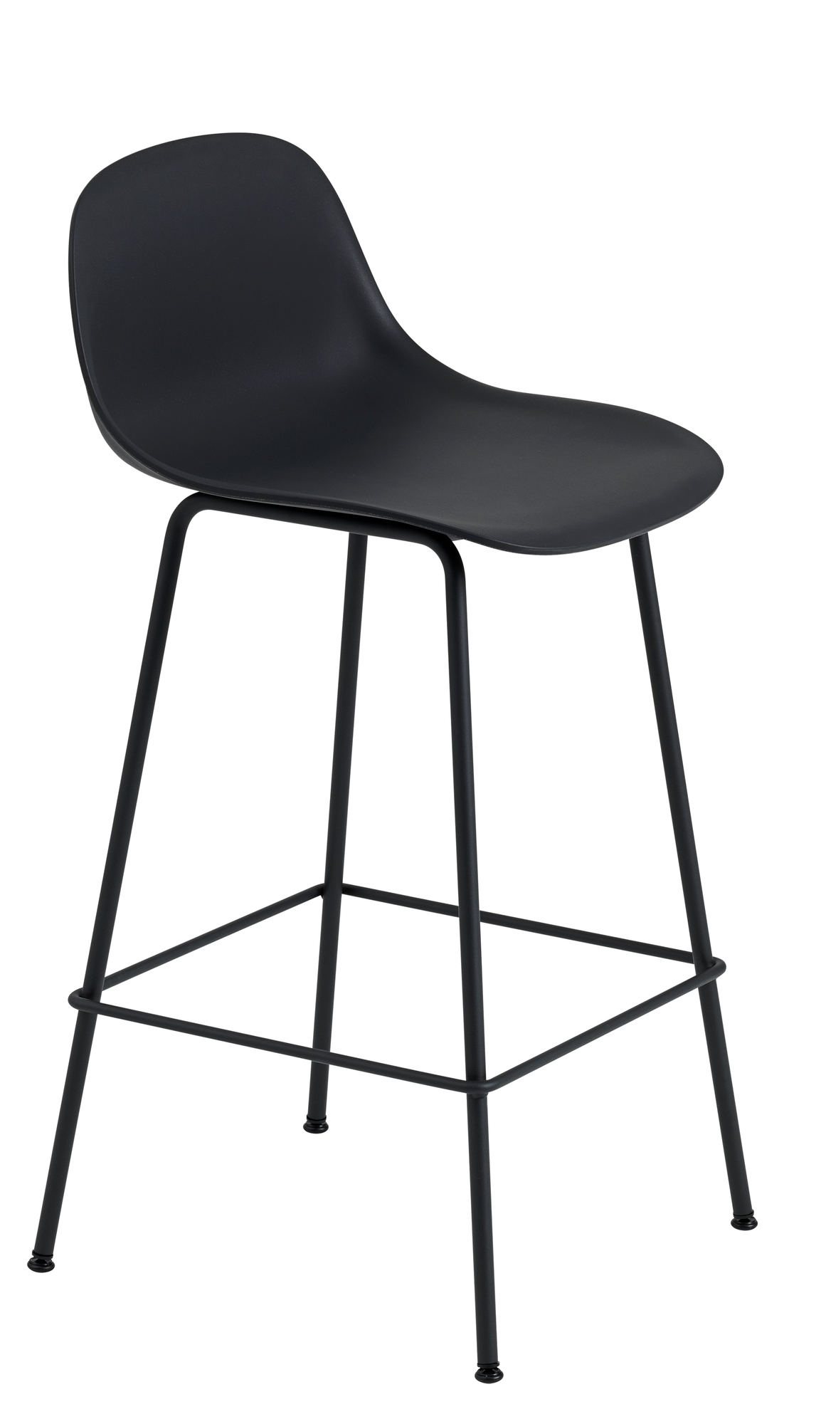 Fiber Counter Stool Bar Stool with Backrest H 65 cm Muuto