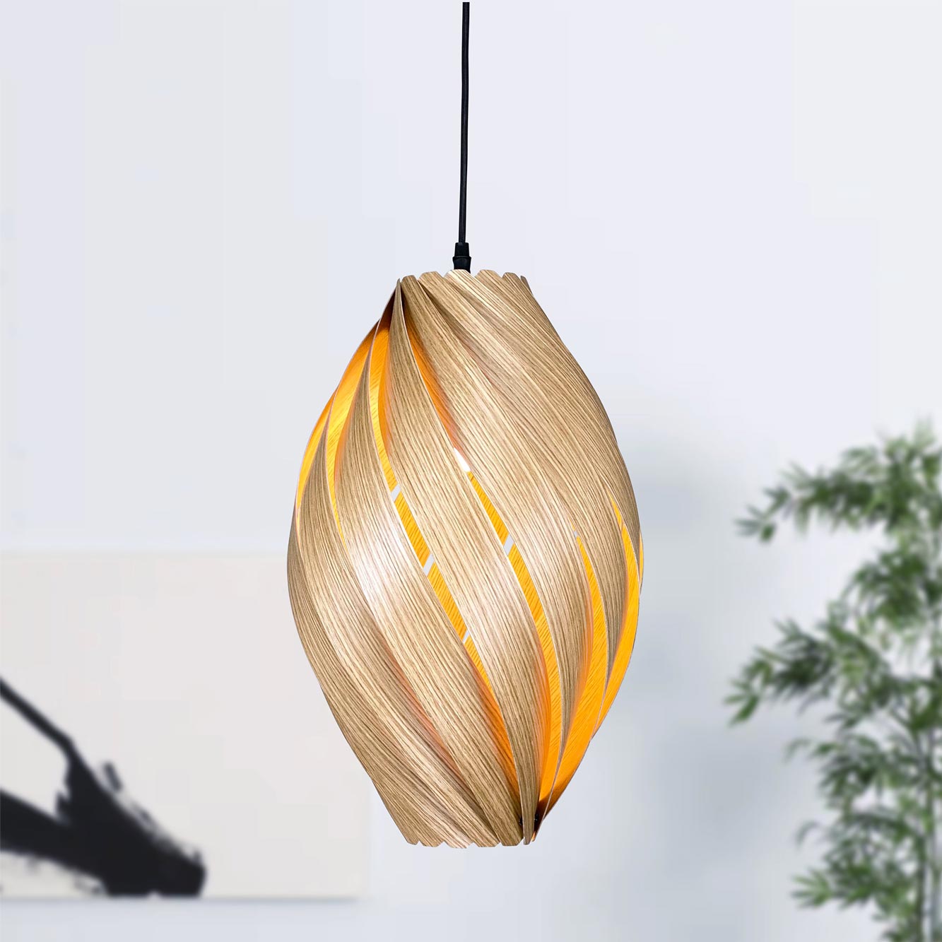 Ardére Pendant lamp rounded Oak Gofurnit