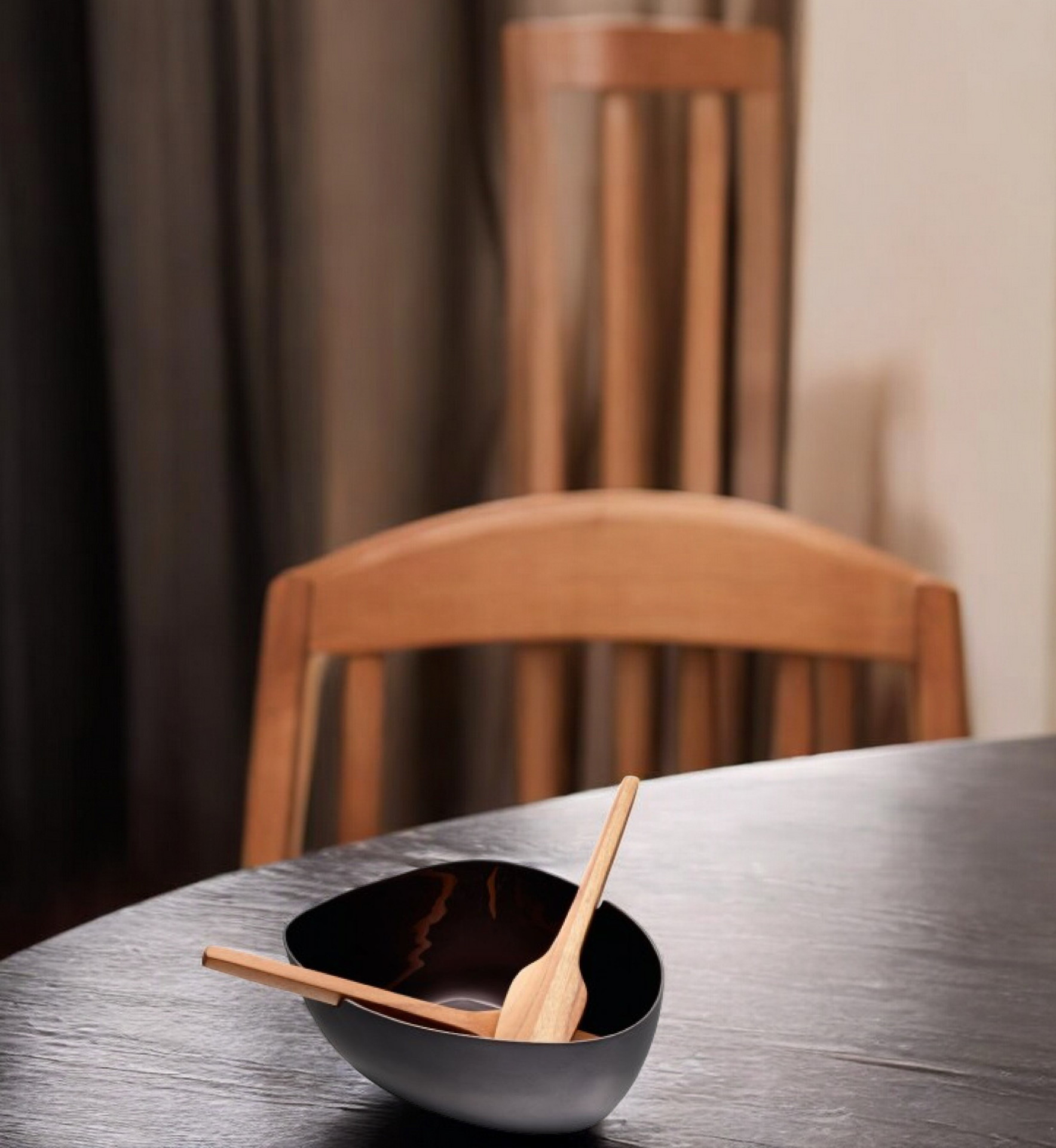 Boat salad bowl with cutlery Philippi SINGLE PIECES