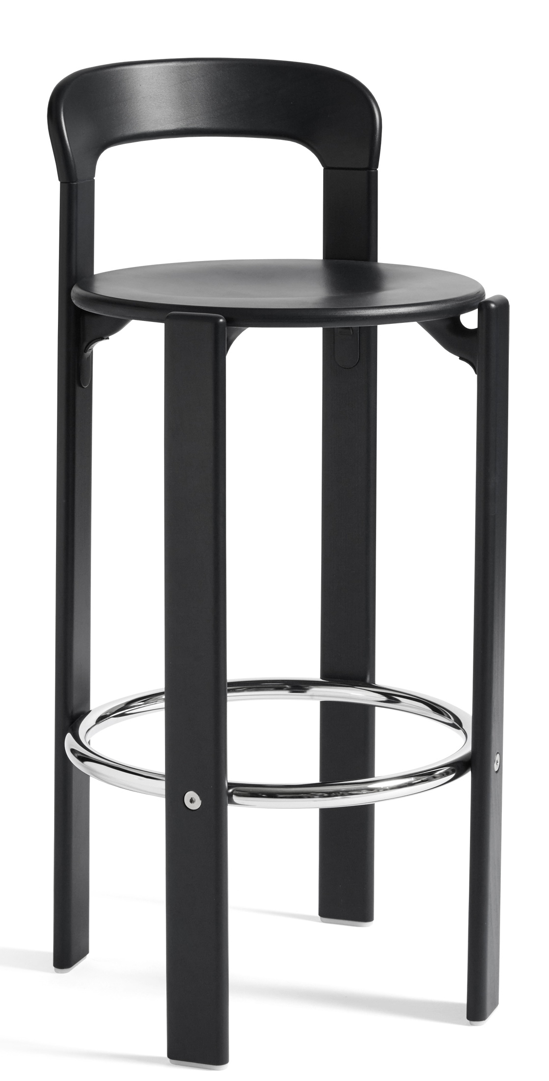 Rey Barstool Bar Stool Deep black H97cm Hay