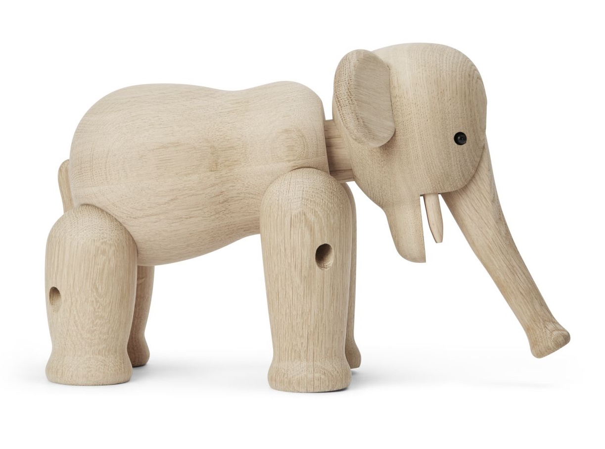 Elephant large oak Kay Bojesen