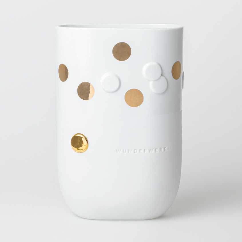 Golden dot vase Wunderwerk Räder