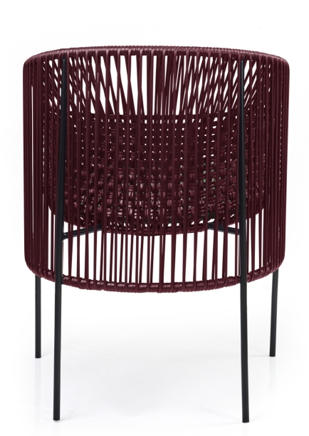 Caribe Chic Dining Chair Chair Outdoor ames Black red / Moss green / Black