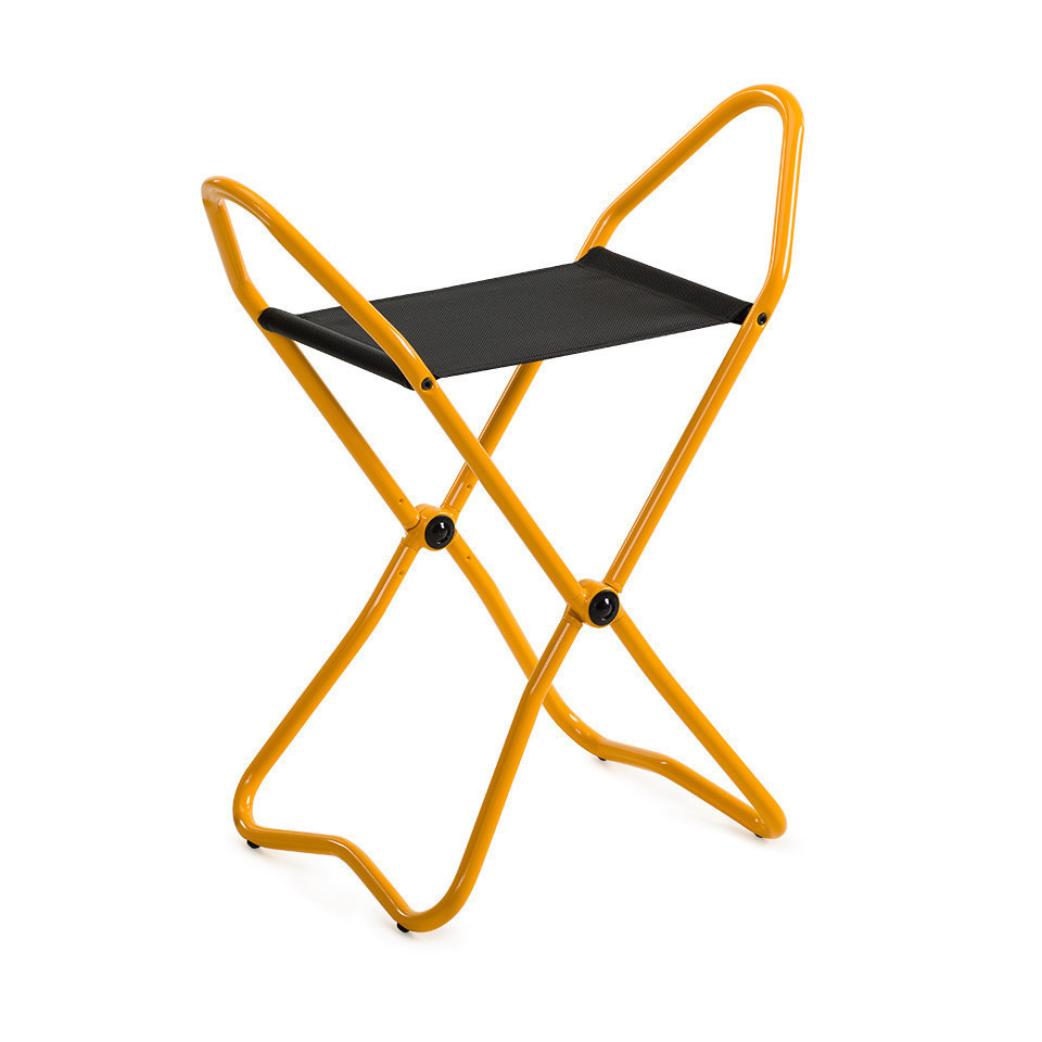 Stockholm II Stool, Folding Stool / Museum Stool yellow Lectus