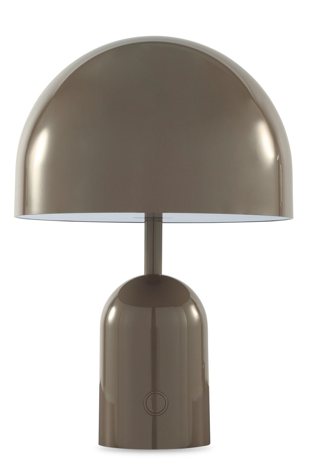 Bell Portable LED Table lamp Rechargeable lamp / Table lamp Tom Dixon Taupe Bell Portable LED Tischleuchte von Tom Dixon in Taupe, moderne Akkuleuchte für den Innenbereich.