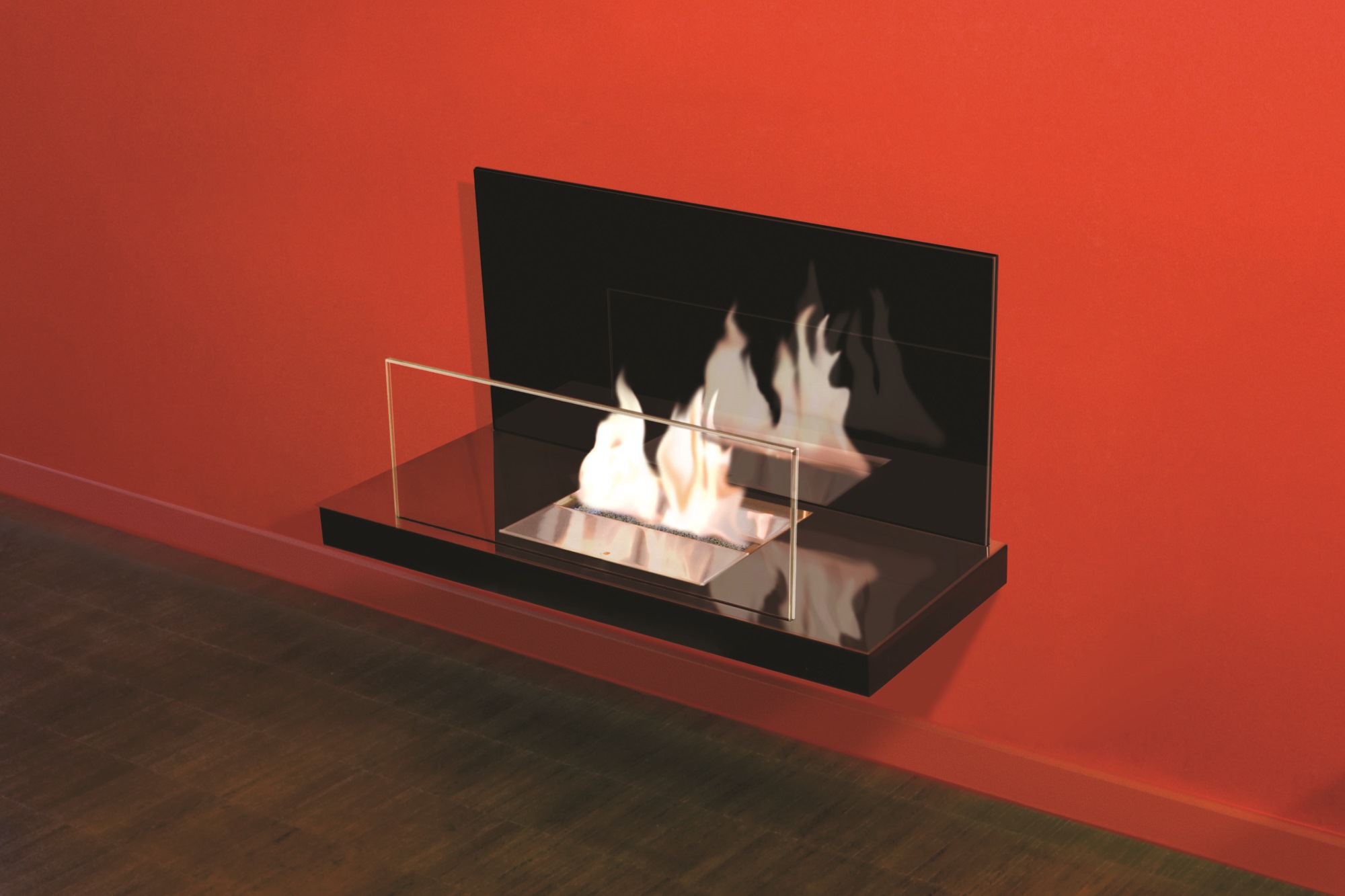 Wall Flame 2 Ethanol Fireplace Radius