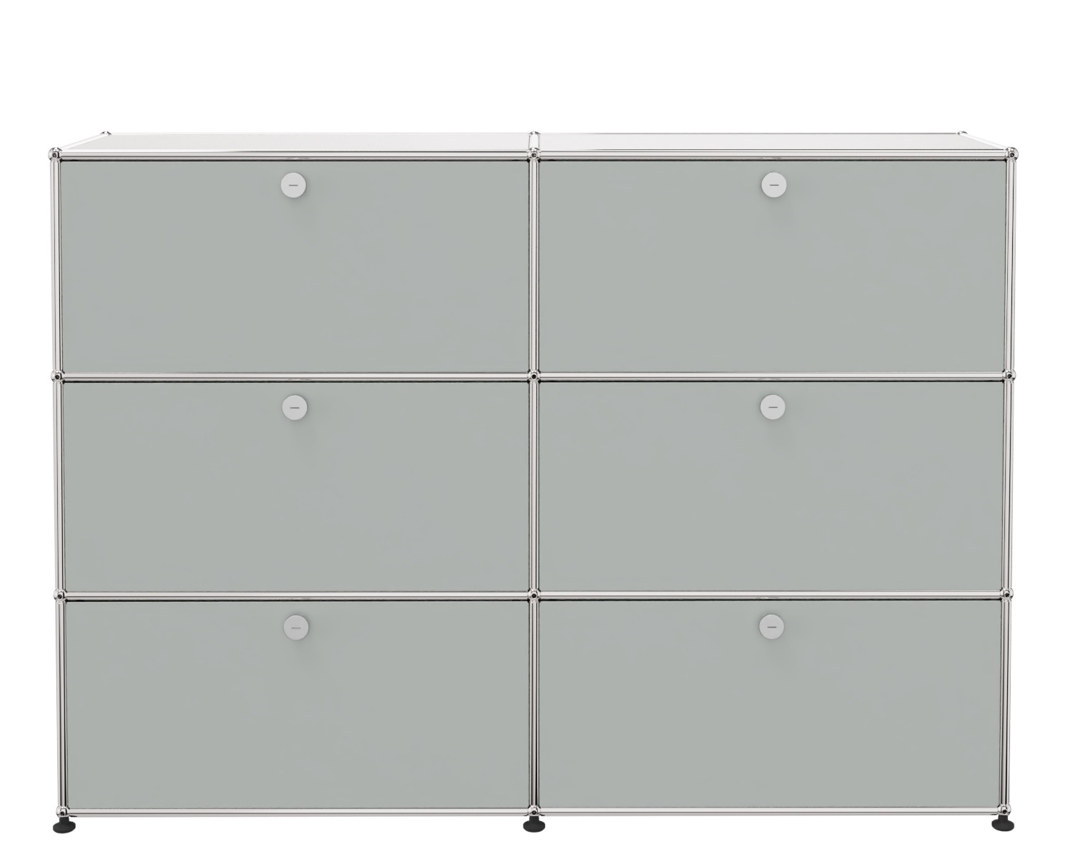 USM Haller Highboard 6 Klappen lichtgrau
