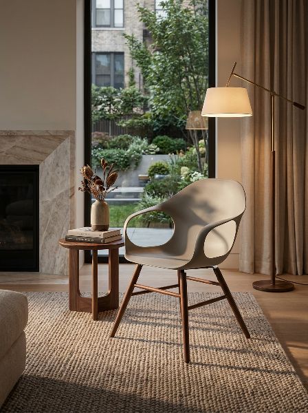 Elephantino armchair wooden frame Kristalia
