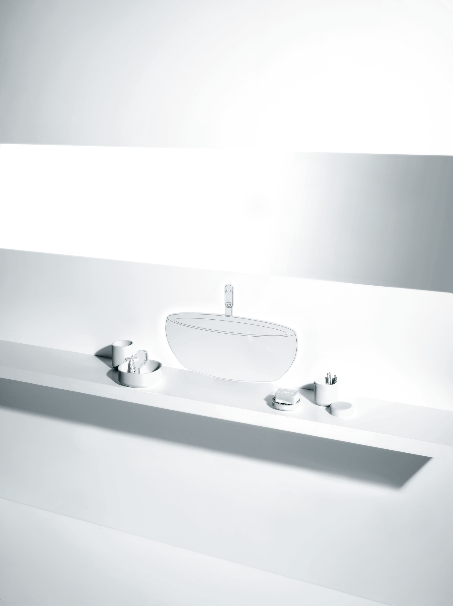 Birillo Soap dish PL04 W Alessi