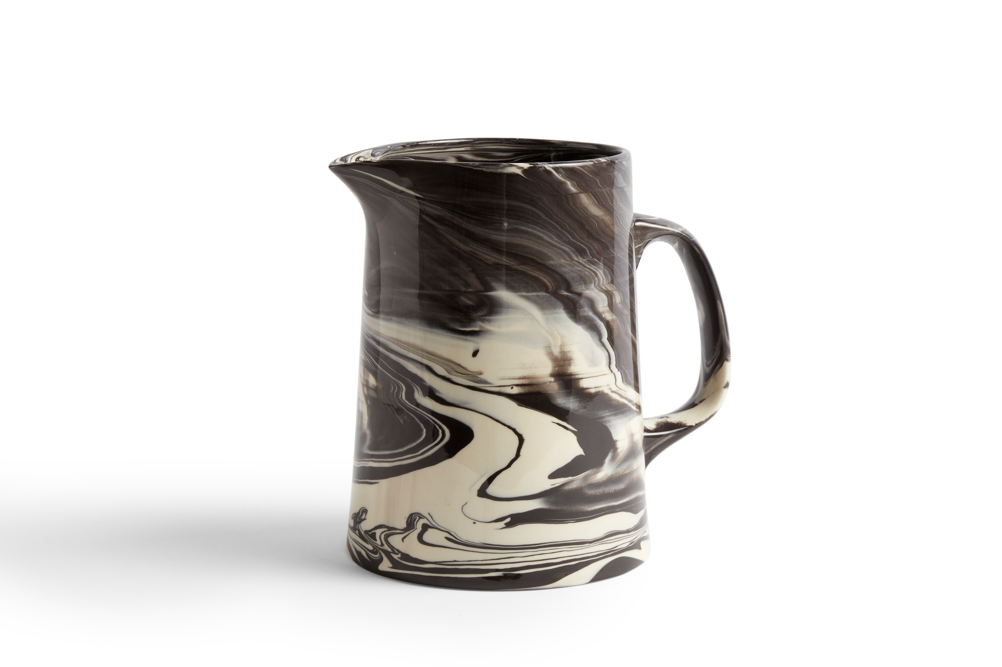 Marbled Jug Carafe black Hay