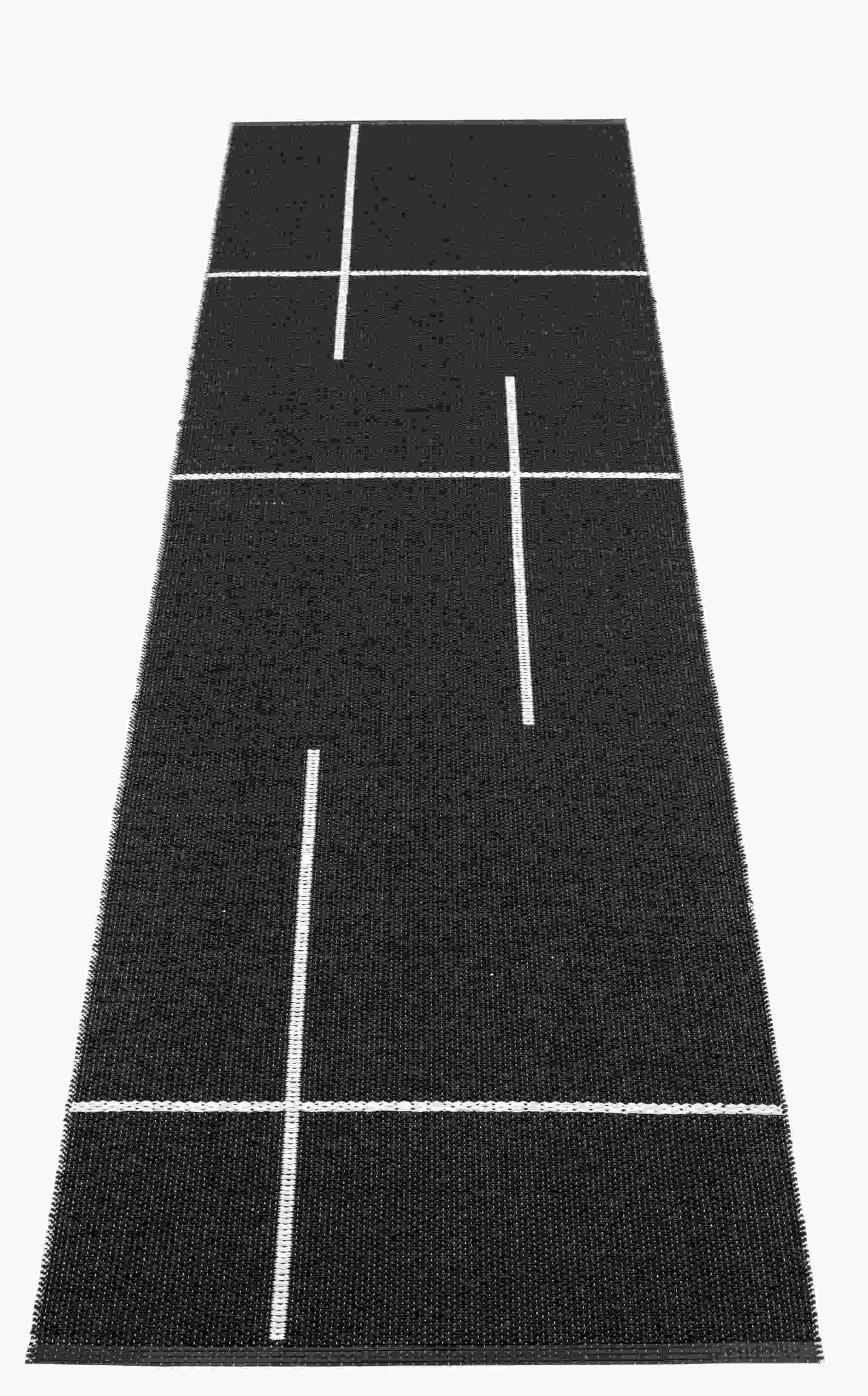 Fred Synthetic rug 70 x 270 cm Pappelina Black