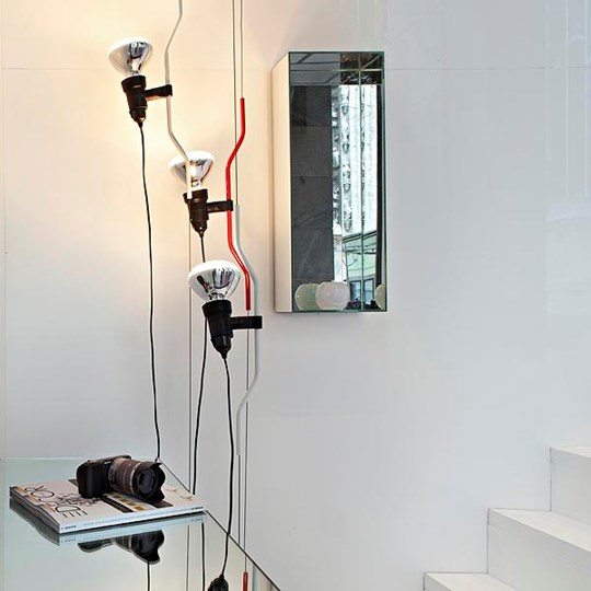 Parentesi Lamp with switch Flos Red