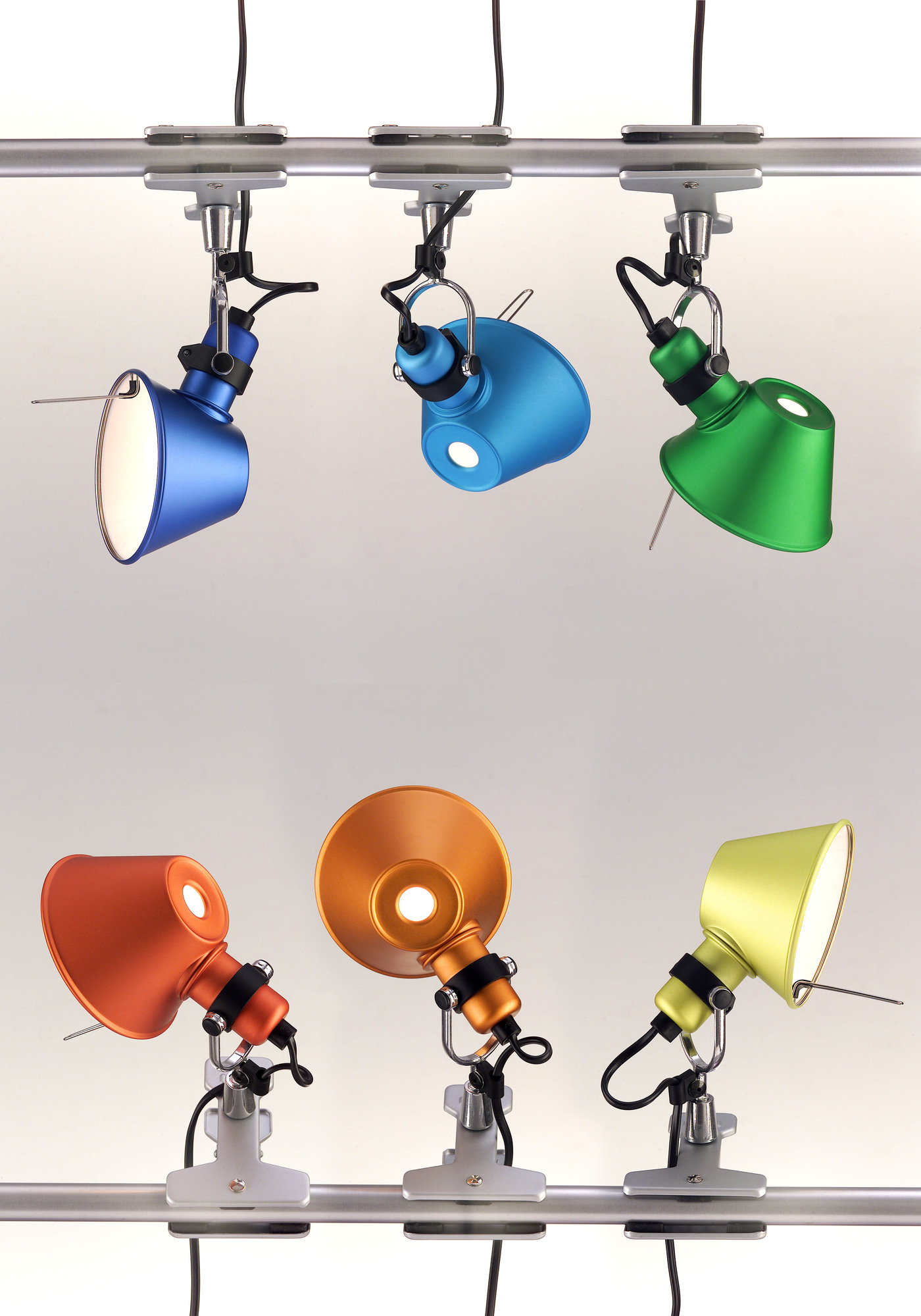 Tolomeo Pinza lamp with clamp Aluminum Artemide SINGLE PIECES