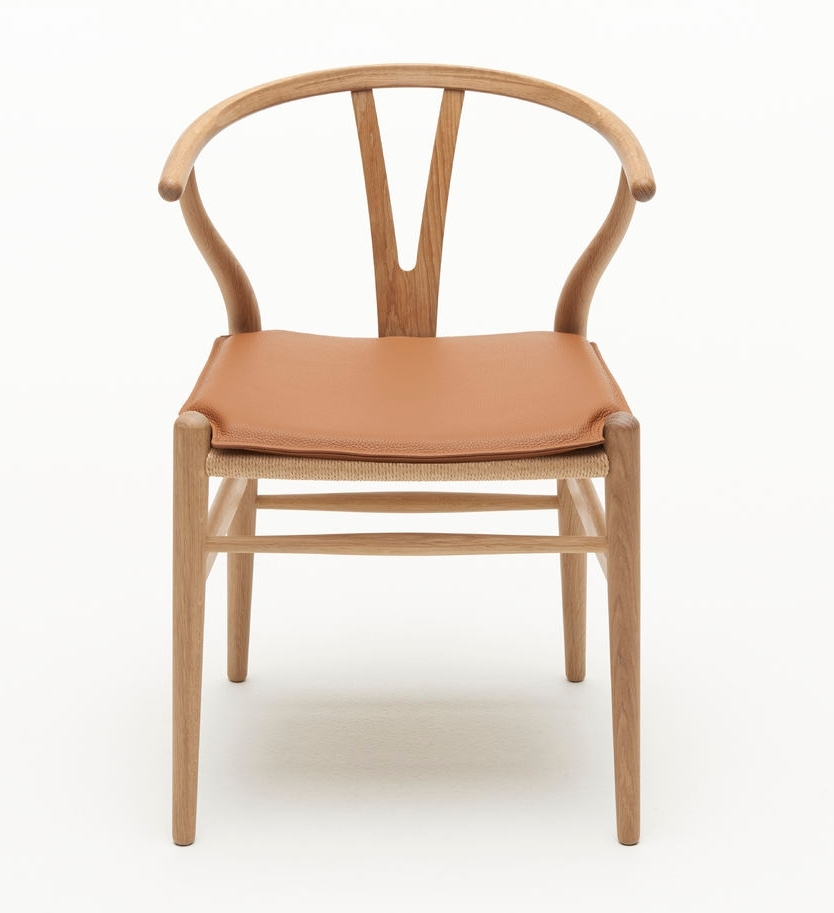 Seat cushion for CH24 Wishbone Chair brown Carl Hansen