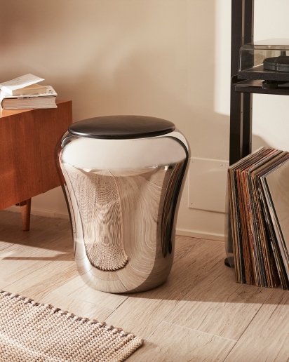 SG74 Babà stool / laundry basket Alessi