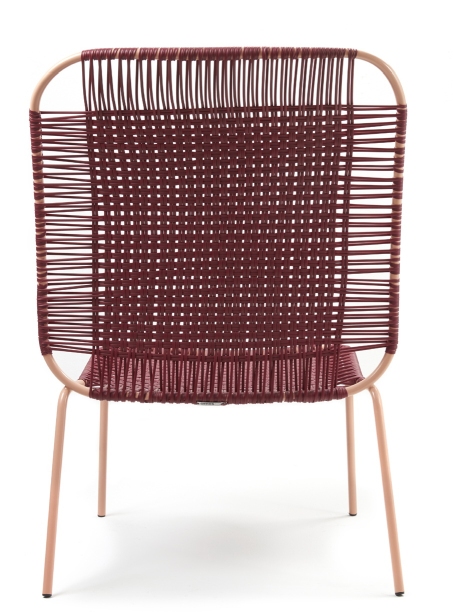 Cielo Lounge Chair High Lounge Chair High Outdoor ames Red - Pink sand