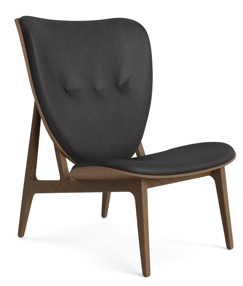 Elephant Lounge Armchair Smoked Oak / Leather Anthracite Norr11