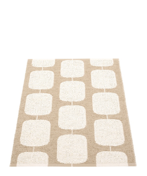 Sten Plastic carpet 70x100 cm Pappelina Nougat/Vanilla