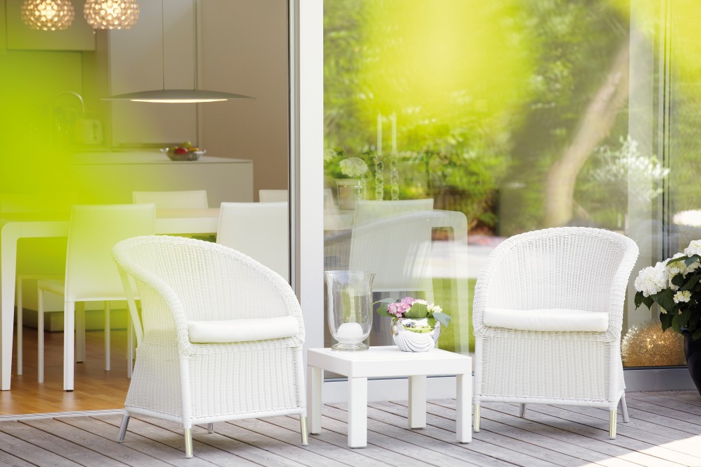Seat Cushion White for Romantic Armchair Outdoor Jan Kurtz