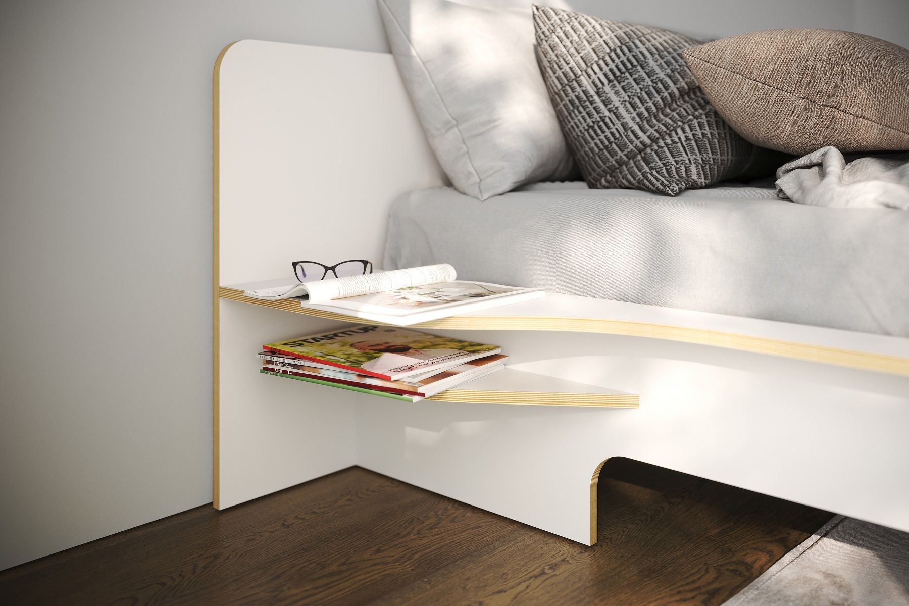 Plane Double bed Müller Möbelwerkstätten