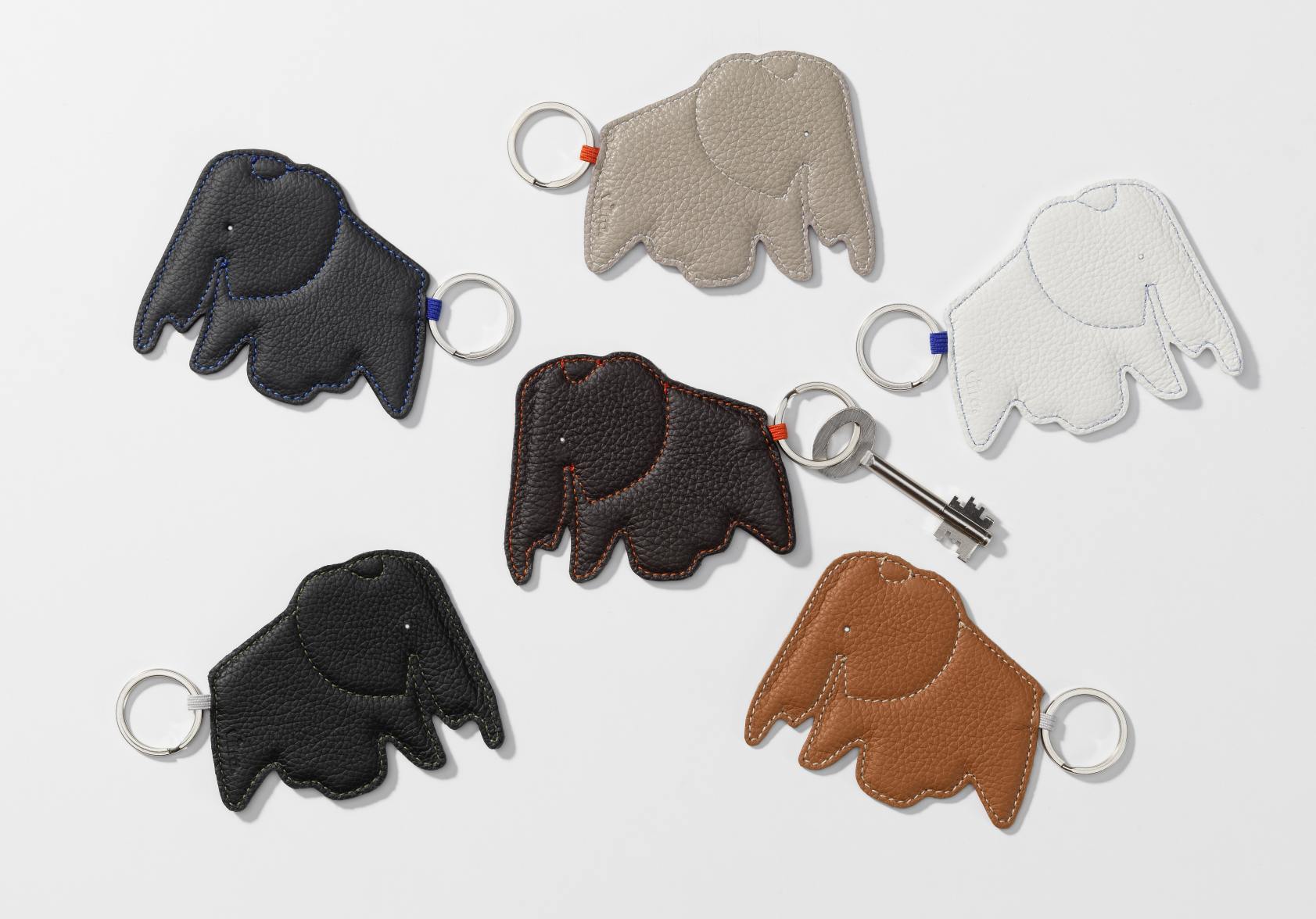 Keyring Keyring Elephant Vitra Nero