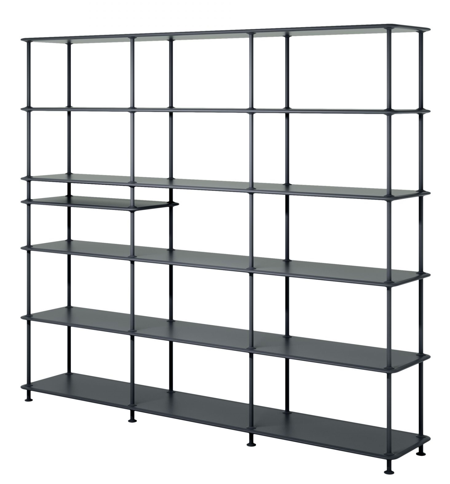Montana Free Shelf W 203.4 x H 178.1 cm with shelf BLACK COLOUR IMPERFECT ITEMS