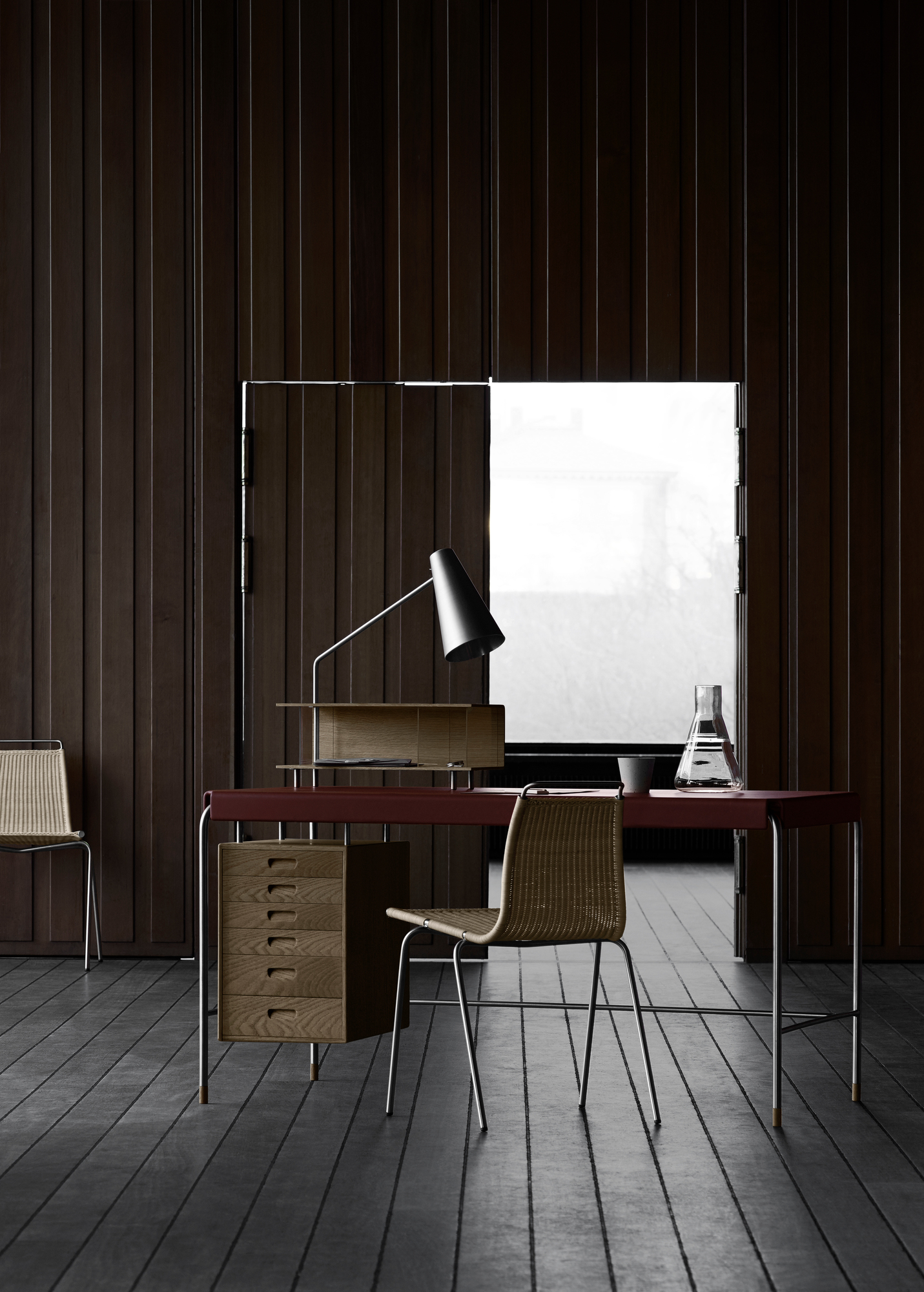 Society Table worktable Walnut Carl Hansen & Søn
