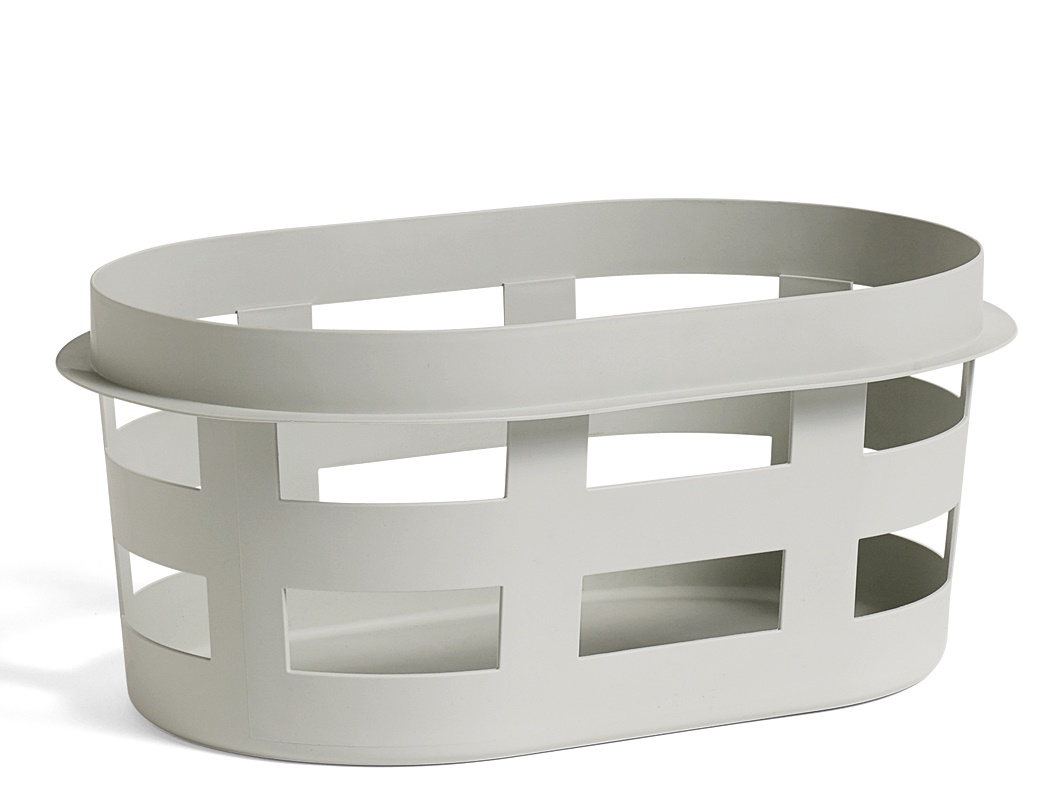 Laundry Basket S RECYCLED Hay Light grey Laundry Basket S RECYCLED Hay Light grey