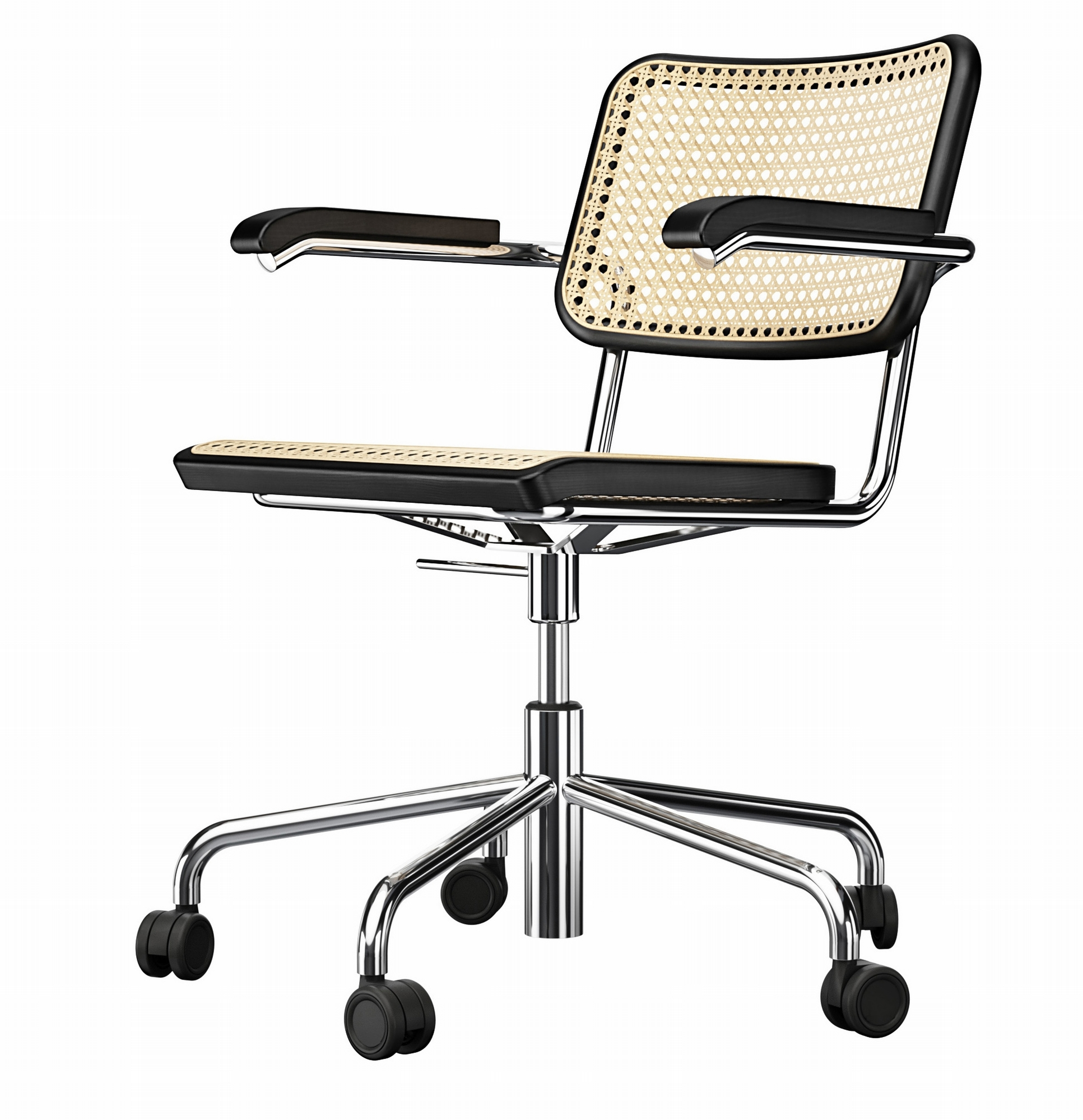 S 64 VDR Atelier Swivel Chair steel pipe Thonet