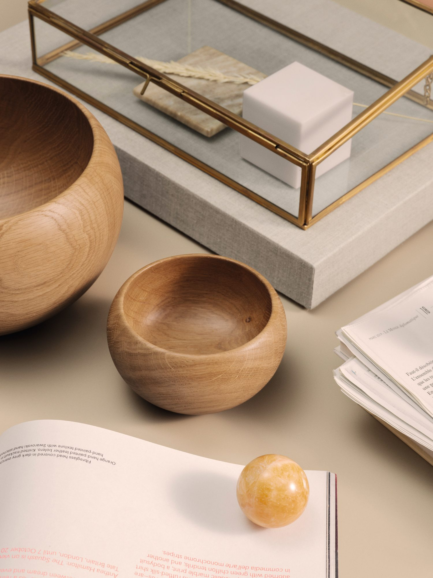 Shell oak small Kay Bojesen SINGLE PIECES