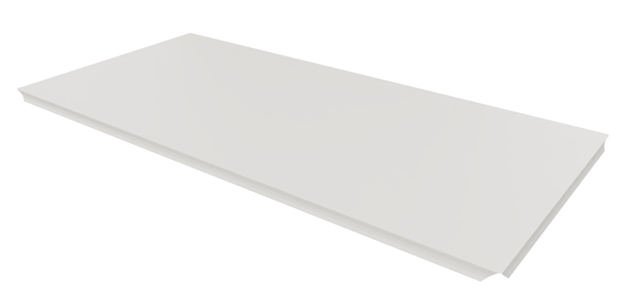 USM Haller lining element metal spare parts white 75 x 35 cm