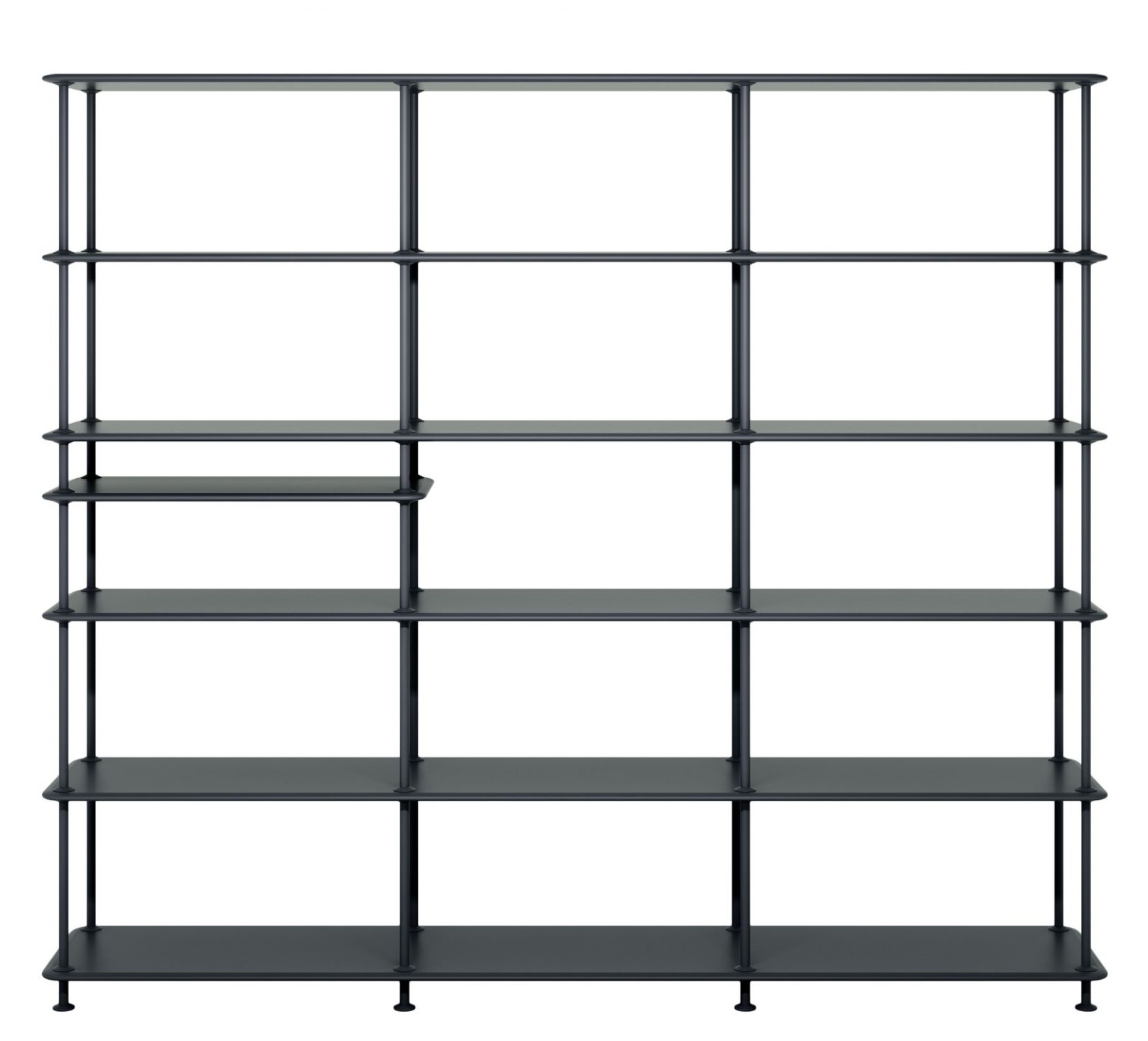 Montana Free Shelf W 203.4 x H 178.1 cm with shelf BLACK COLOUR IMPERFECT ITEMS