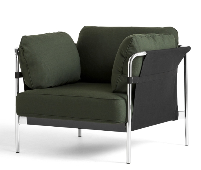 Can Armchair Hay Steelcut 975 - chrome