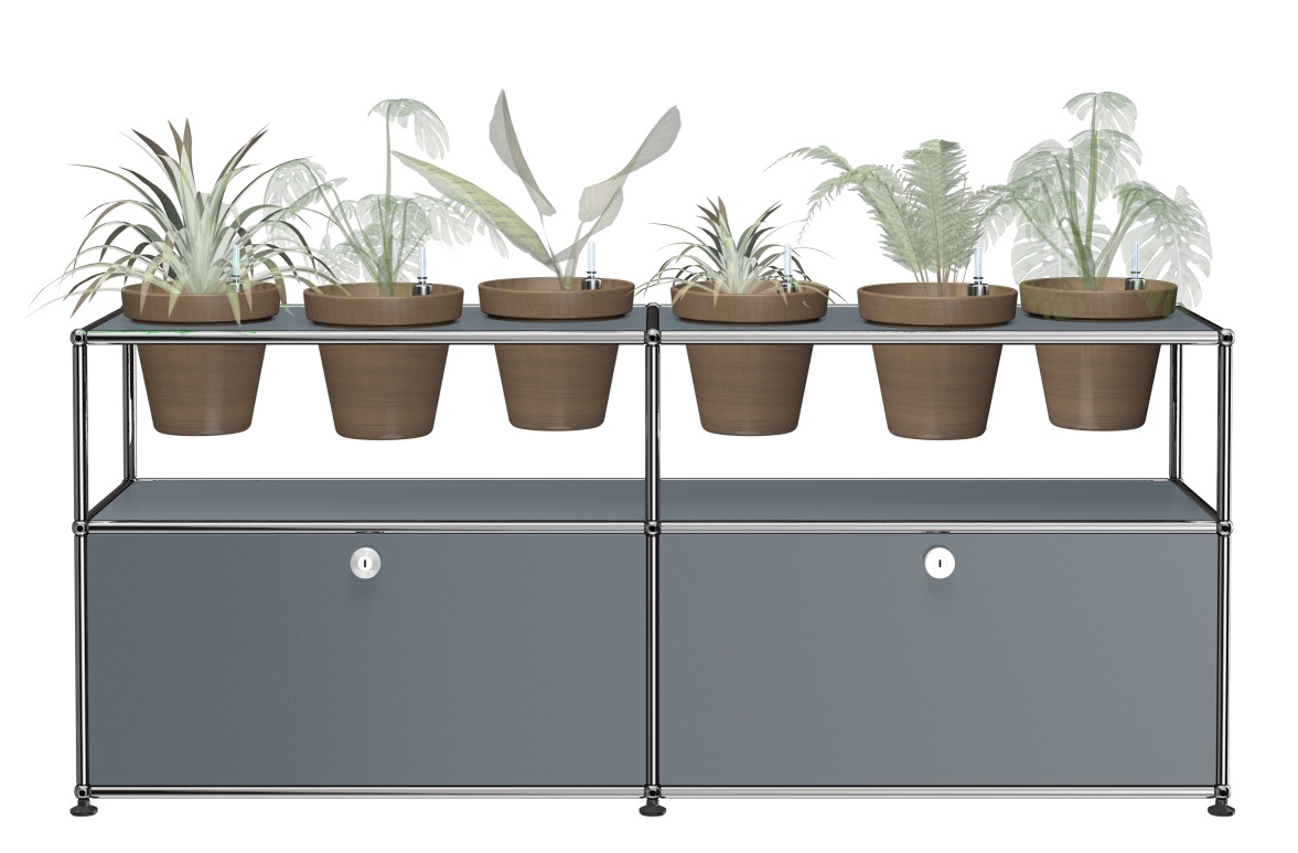 Plant worlds Sideboard Configuration 2 USM Haller Middle grey