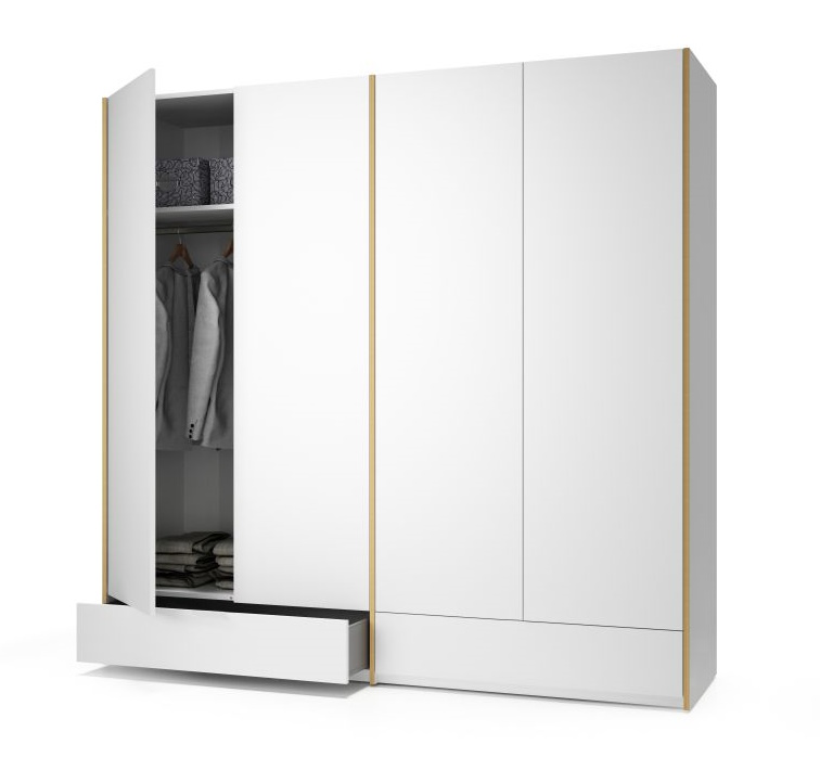 MODULAR PLUS wardrobe combination double wardrobe with 2 drawers Müller Möbelwerkstätten