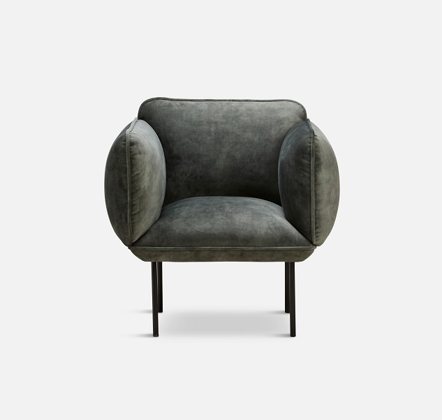 Nakki Armchair Woud Dark gray