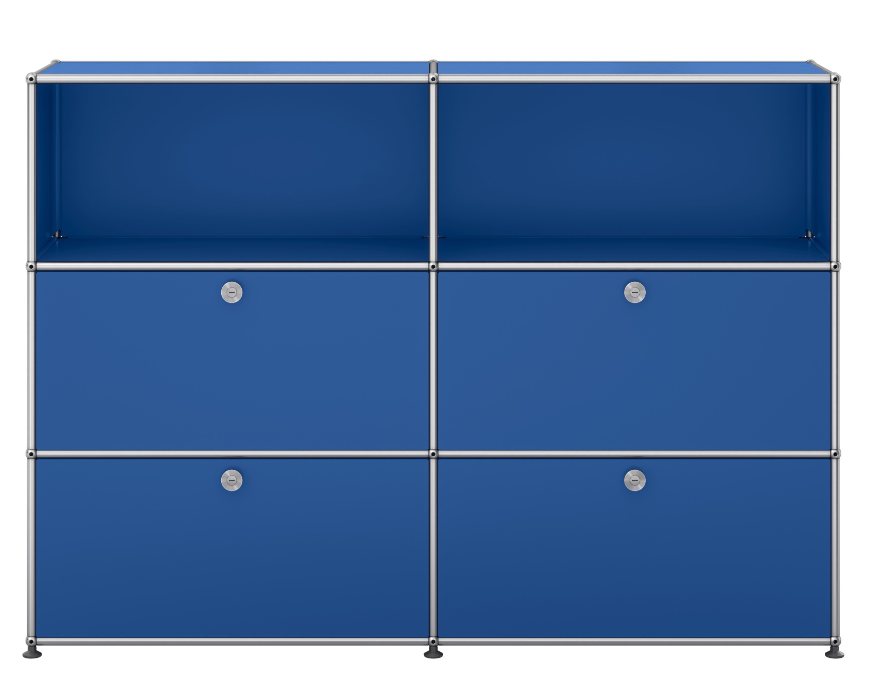 USM Haller sideboard / highboard with 4 flaps - QUICK SHIP gentian blue