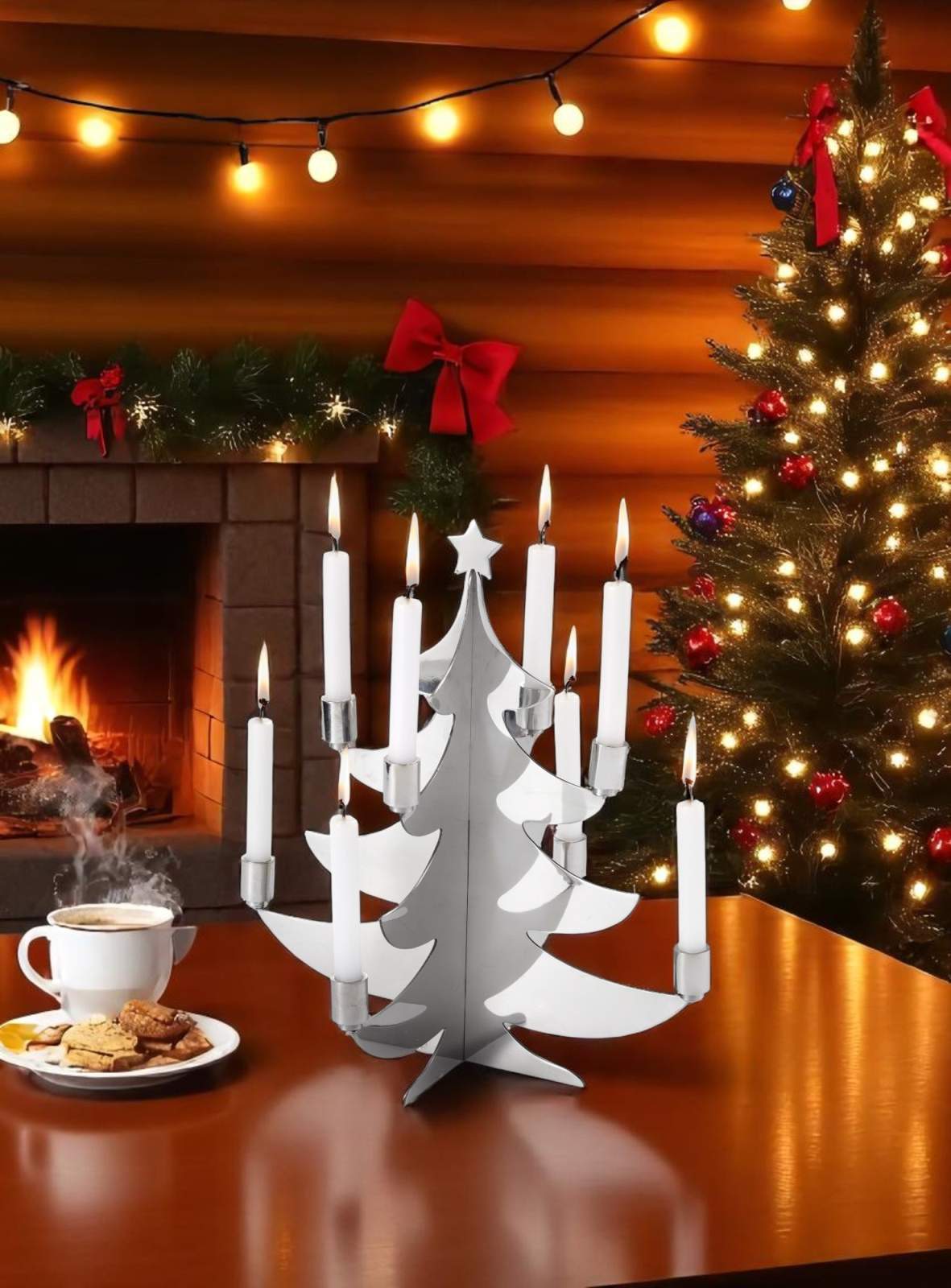 Grenoble Christmas tree for candles Philippi