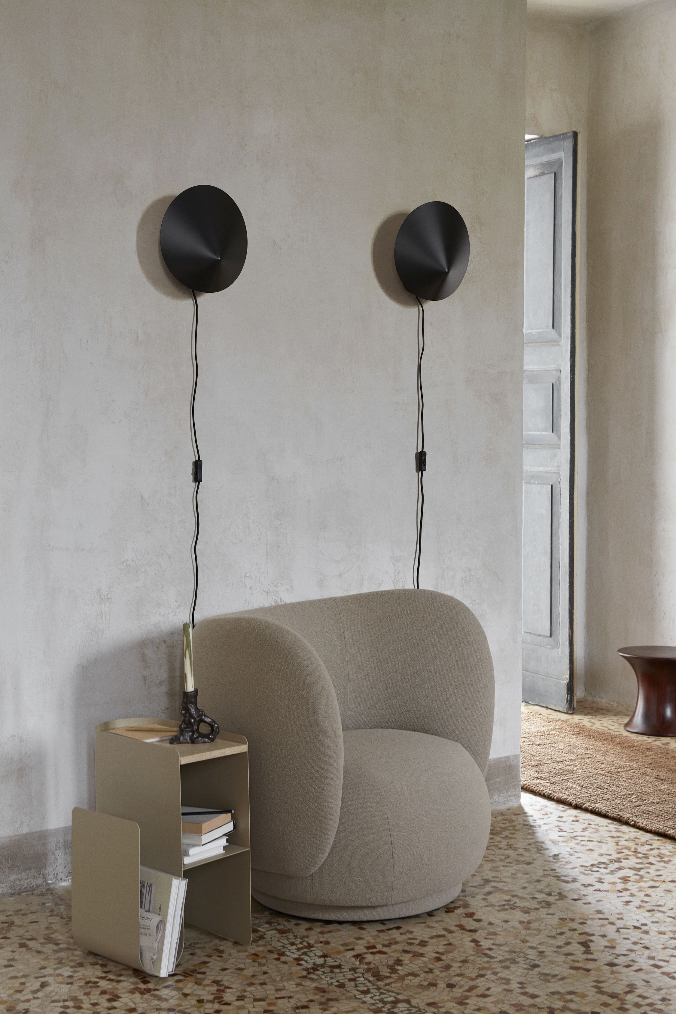 Arum Sconce Black Ferm Living