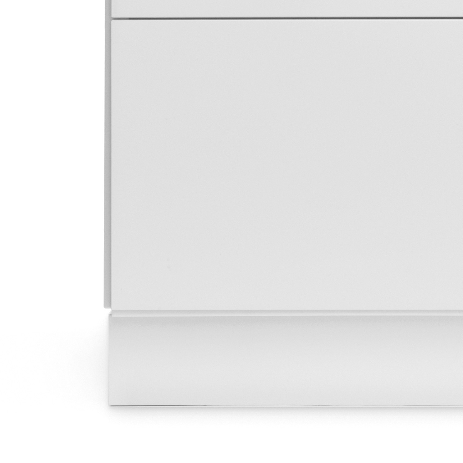 Relief Plinth for Chest of Drawers W123cm white String Furniture