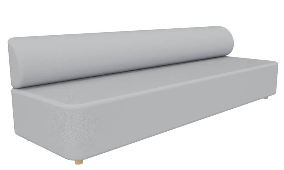 Mezza seating element with backrest Sofa Cascando 