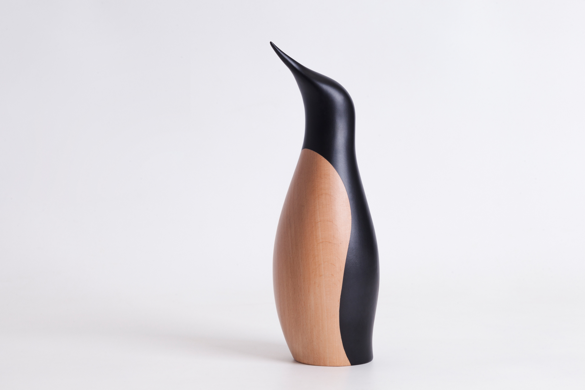Large penguin wooden figure Architectmade SINGLE PIECE