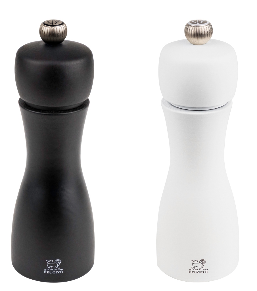 Duo Tahiti White and Black Duo Salt and Pepper Mill Peugeot