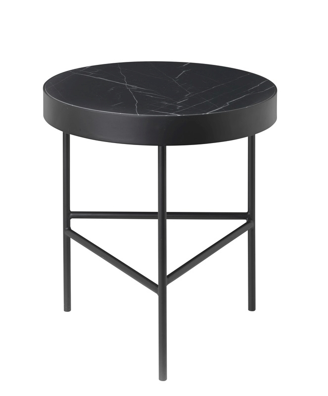 Marble Table Beistelltisch Ferm Living Black 40