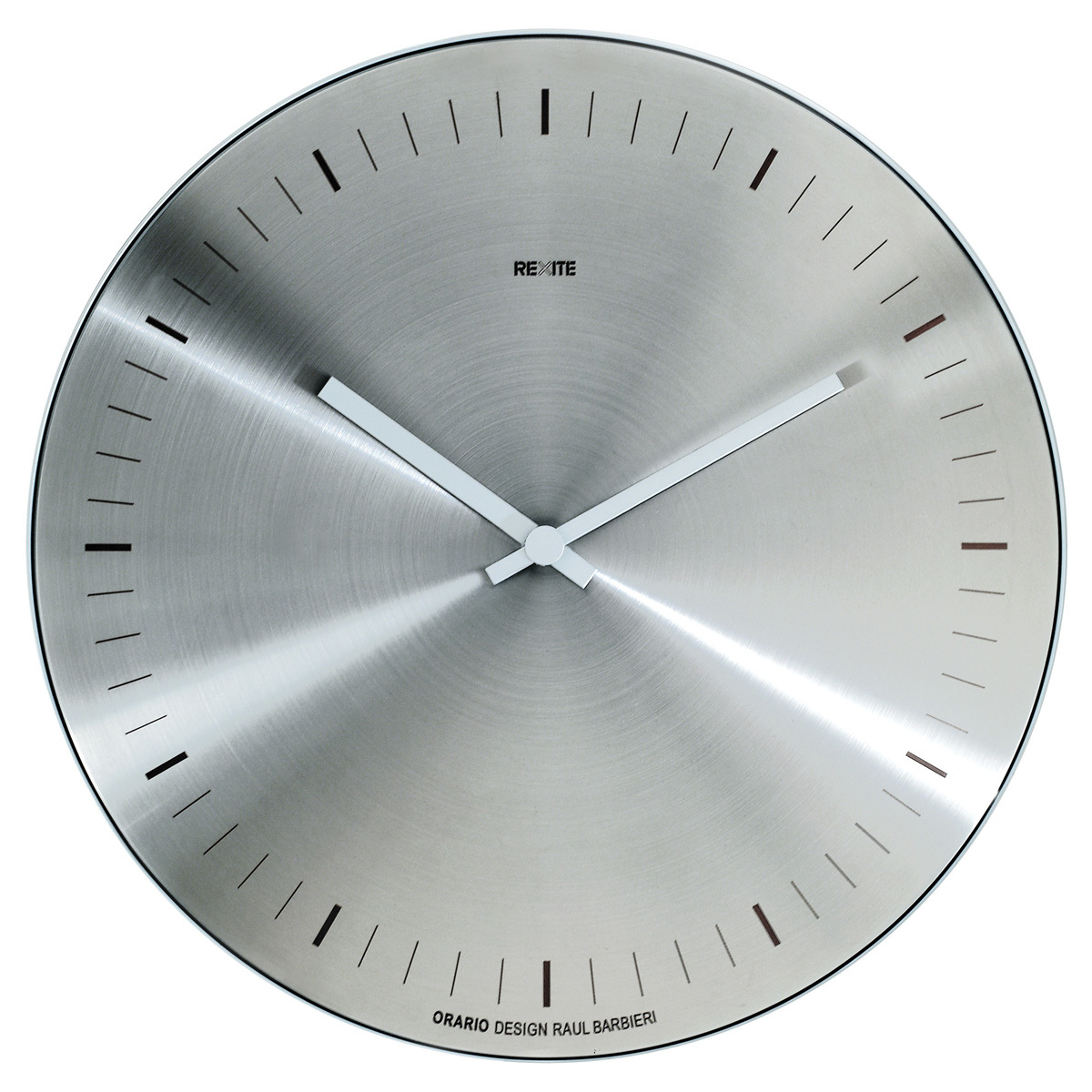 Orario Wall clock Stainless steel-without numbers Rexite SINGLE PIECES