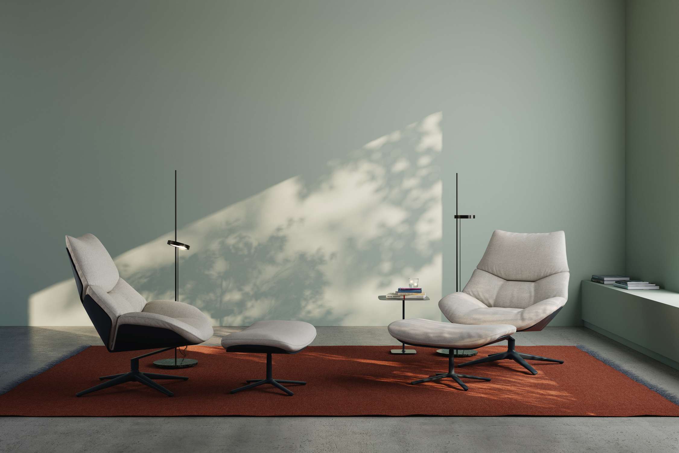 Shrimp 23 Swivel Armchair Cor